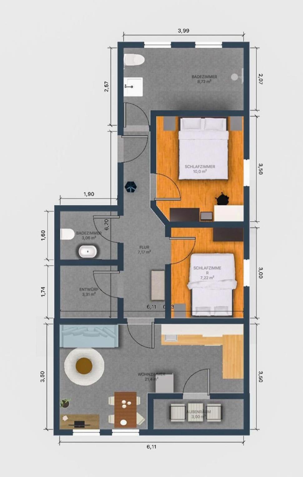 Exklusive Ferienwohnung In Lingen Holthausen 2Zim, 2Badez,Kueche,Balkon,Waschmaschine المظهر الخارجي الصورة